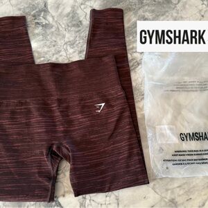 New Gymshark Women’s Burgundy Brown Leggings